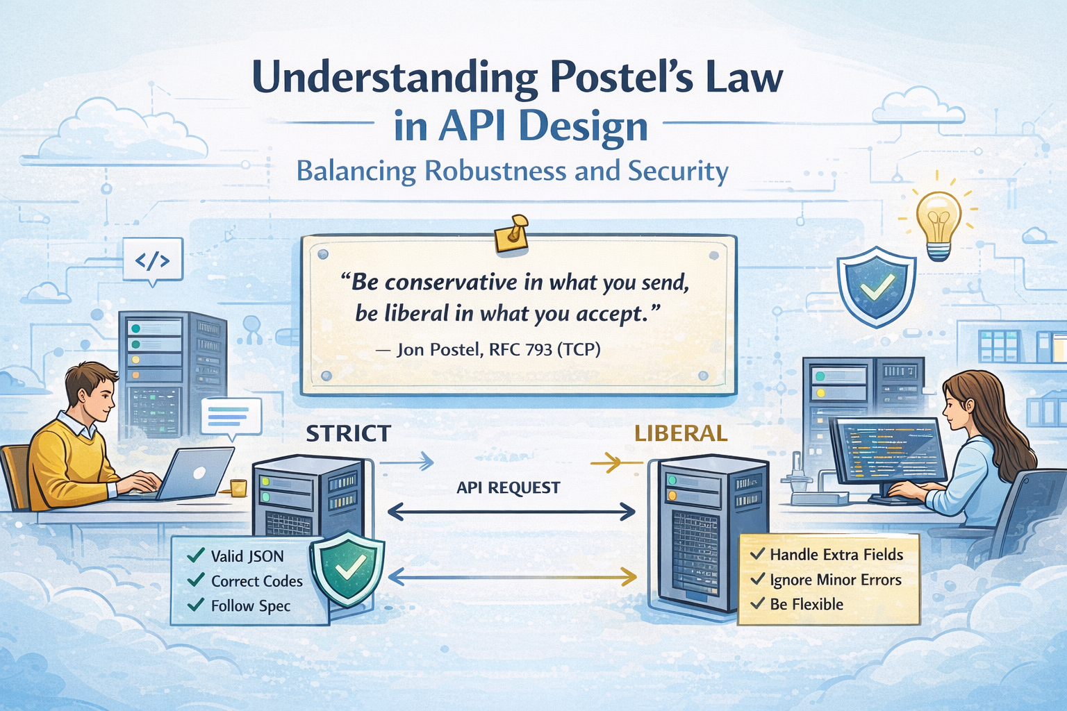 Understanding Postel’s Law in Modern API Design