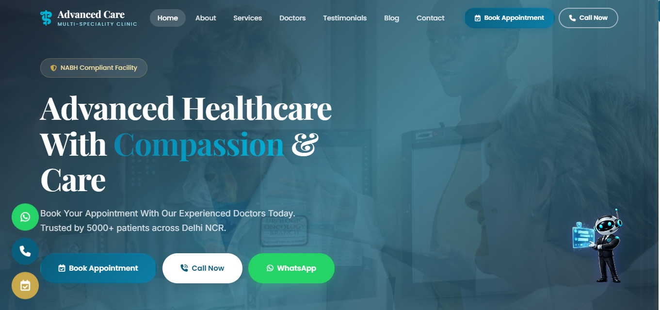 Advanced Care Clinic website