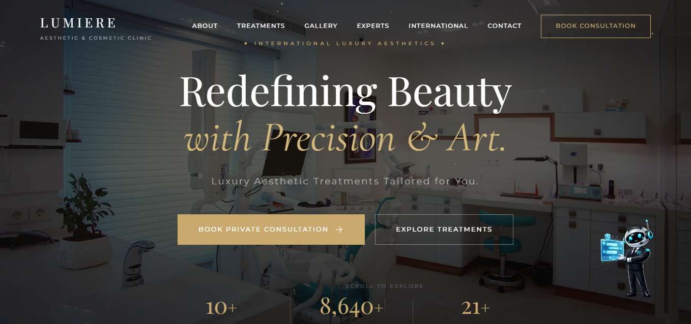 Lumiere Aesthetic Clinic website